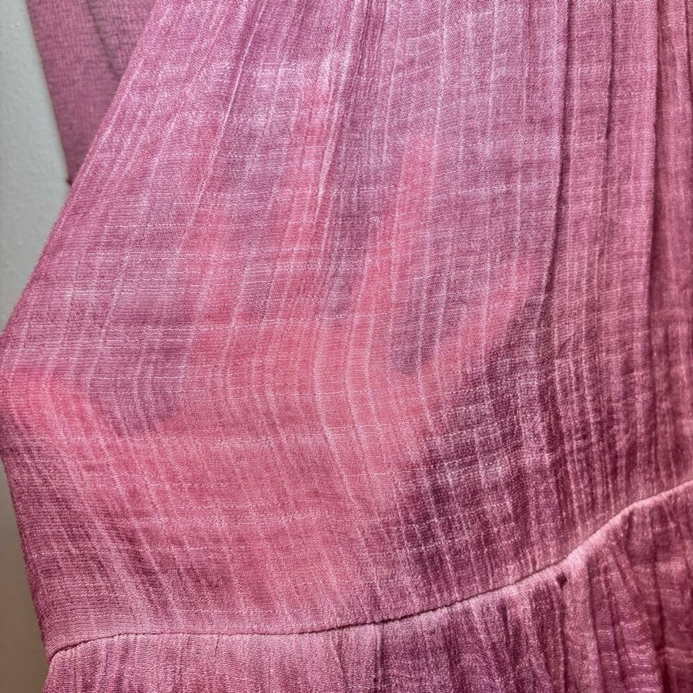 Umgee Purple Pink Boho Ruffle Hem Tunic Top Size Small - Picture 3 of 8
